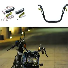 22 мм 25 мм " водонепроницаемый бар сигнальный свет подкрученные вверх длинные Ретро Усы Универсальный светодиодный светильник