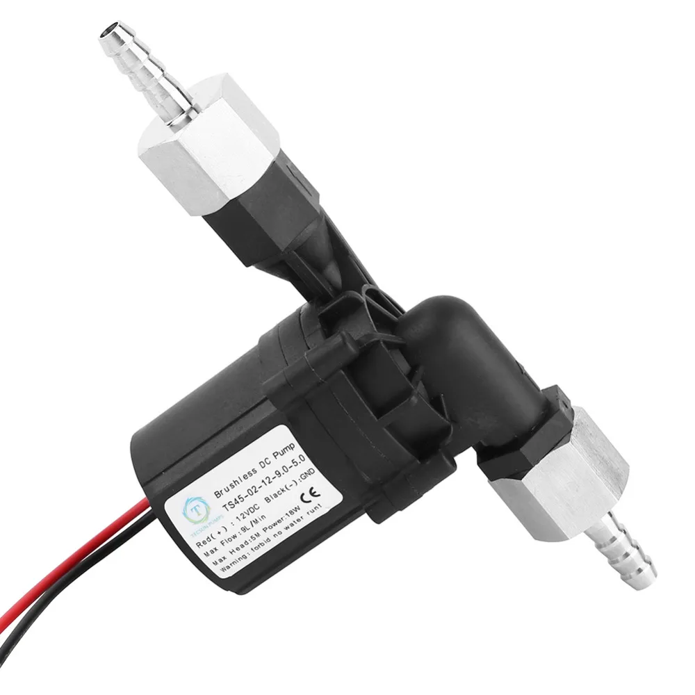 

1/2" DC12V Black Plastic Connector Homebrewing Brushless Homebrew Pump Circulation Beer Housdhold Water Pump