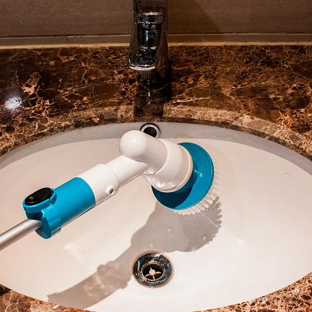 Очиститель с длинной ручкой скруббер для ванной кухни чистящие инструменты электрический турбо жесткий очищающий щетка Беспроводная зарядка регулируемая