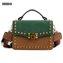 Women Suede Leather Vintage Handbag Fashion Punk style Gold Rivets Crossbody Flap Bag Ladies Wine red Small PU Lock Shoulder Bag Women Suede Leather Vintage Handbag Fashion Punk style Gold Rivets Crossbody Flap Bag Ladies Wine red Small PU Lock Shoulder Bag