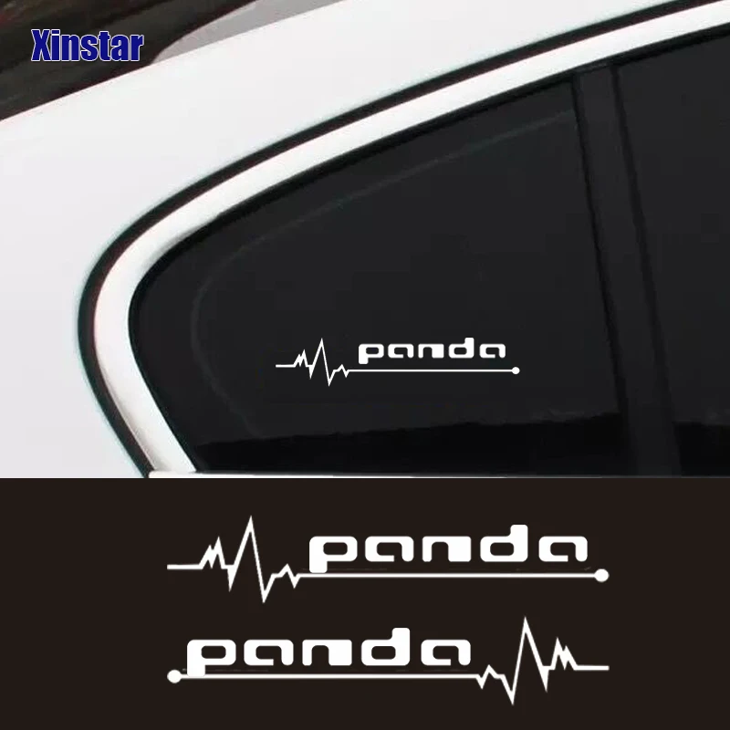 

2pcs Decal Sticker car windows sticker for fiat panda
