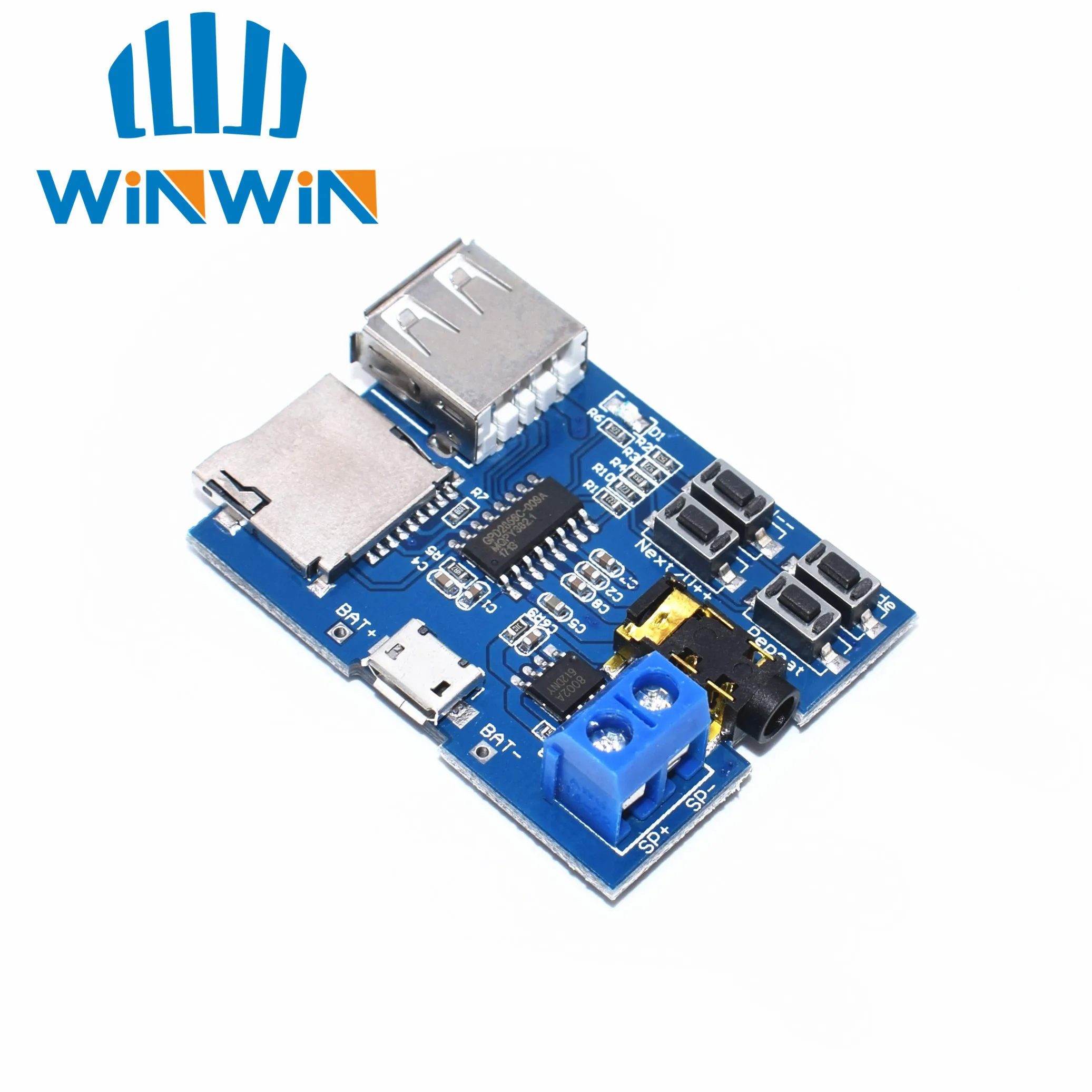 

B53 1pcs TF card U disk MP3 Format decoder board module amplifier decoding audio Player