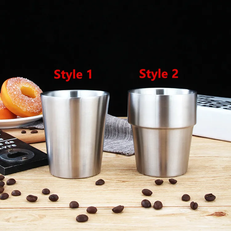 300pcs 7oz 200ml Beer Mugs Stainless Steel Double Wall Insulated mugs
