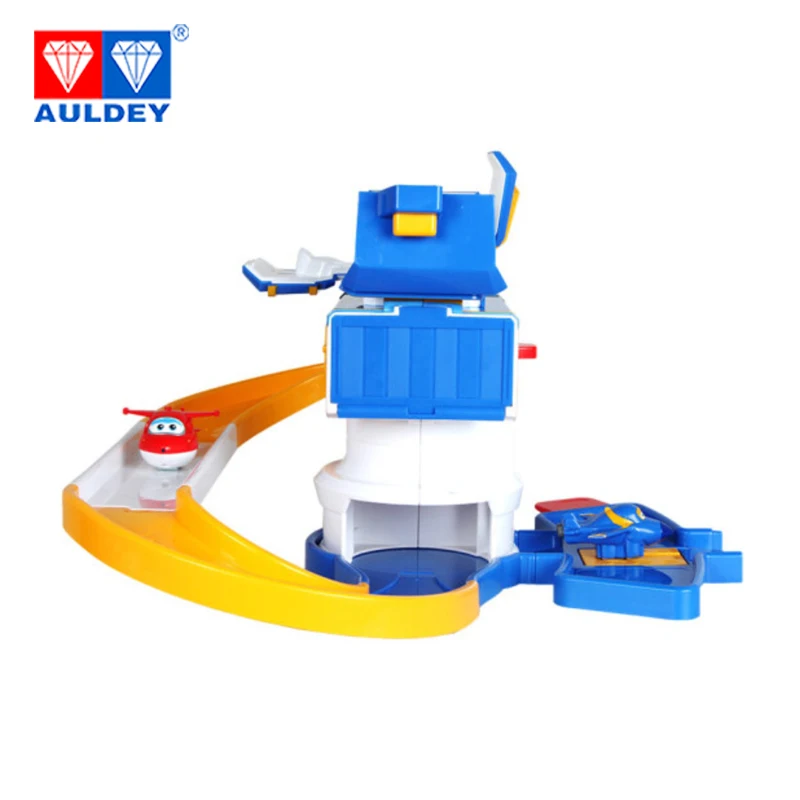 AULDEY Super Wings Airplane Control tower Jett Jerome Deformation Action Figures Assemble Toys Children Gift Model Aniversario