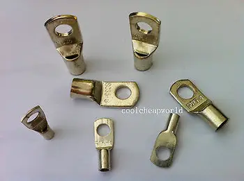 

5pcs Tinned Copper Cable lugs Battery Terminals SC 70-10 70mm 10mm Bolt Hole