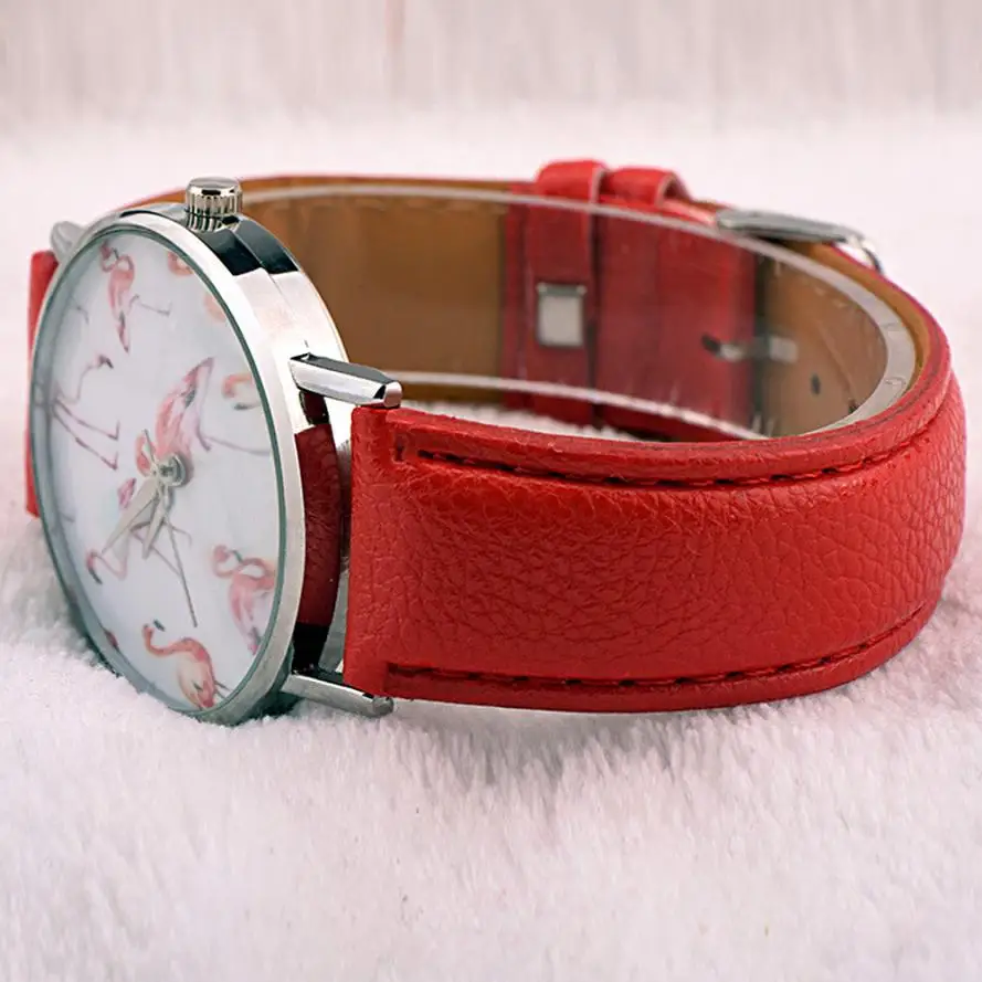 Moemnt# N03 модные ярко-красный кожаный ремешок Для женщин часы аналоговые кварцевые часы женские часы vogue платье наручные часы челнока