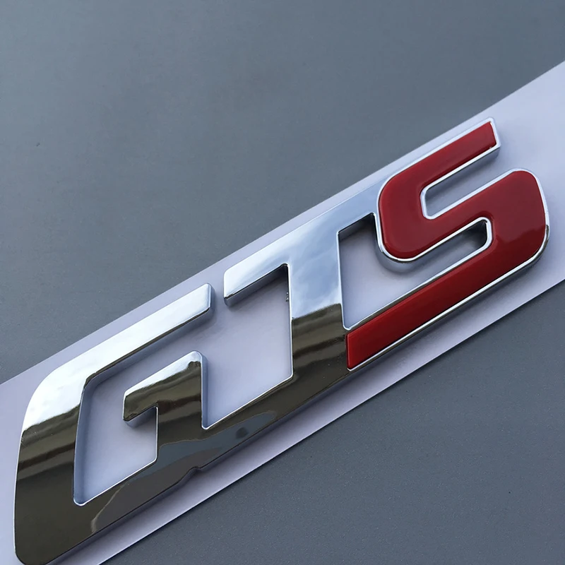 Красный GTS Q4 хромированная эмблема бейдж багажник Стикеры стайлинга автомобилей