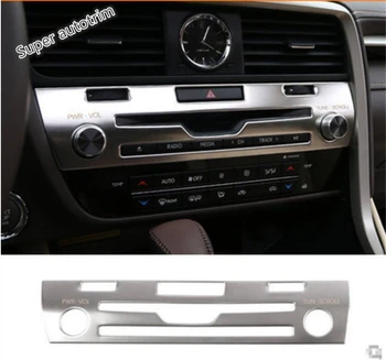 

Lapetus Stainless Steel Interior For Lexus RX RX450H 2016 2017 2018 2019 2020 Central Control CD Panel Molding Cover Bezel Trim