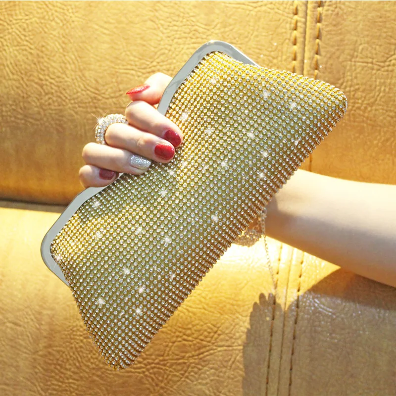 

2018 Evening Bags with Shining Diamonds for Ladies, Necessary for Party and Dating, Chain Bag