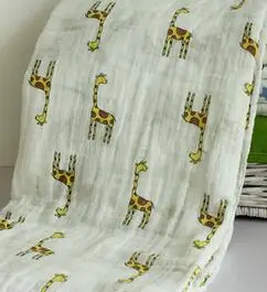 Многофункциональный Aden Anais Muslin хлопок подушка для купания младенцев Полотенце-пеленка Одеяло 120*120 см двойной моющаяся этикетка - Цвет: 12