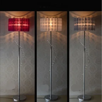 

Crystal combination Floor Lamps room bedroom bedside pendant lamp vertical simple modern creative Floor lights ZH SJ87