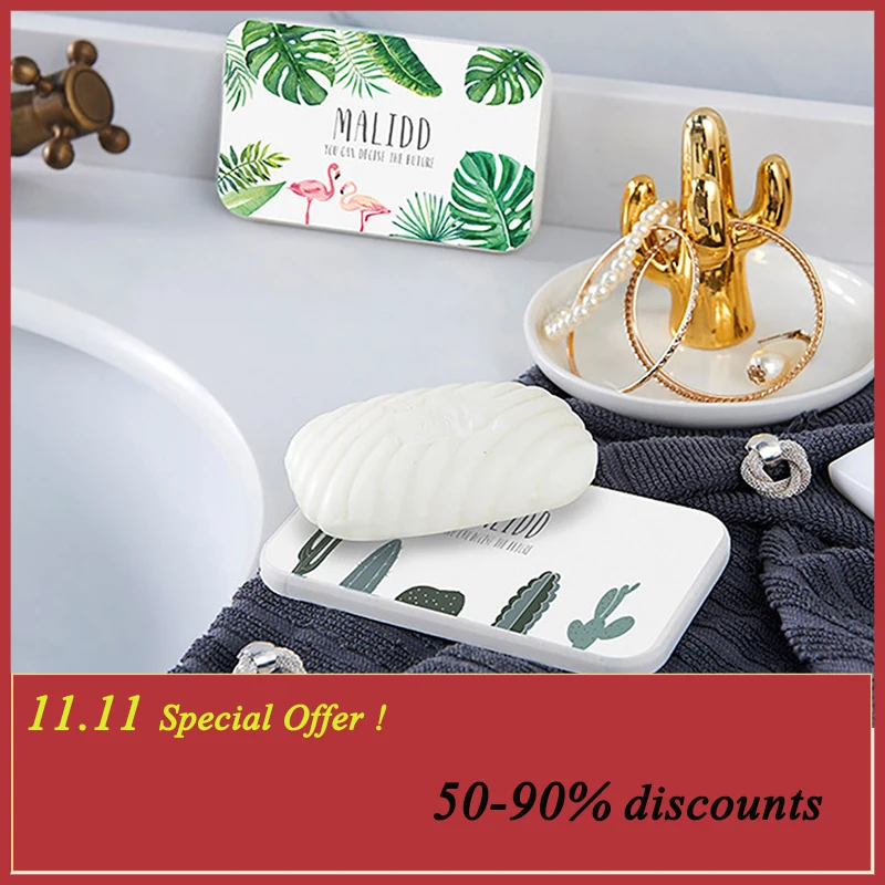 

2018 Newest Funny Bird Pattern Mat Non-slip Quick-drying Diatom Mud Soap Mat Garden Kitchen Dining Table Decoration W1