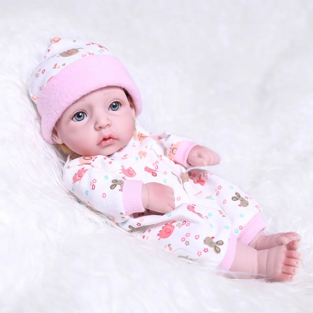 KAYDORA 10 дюймов 25 см Reborn Baby куклы Новорожденные мягкие игрушки девочка подарок все силиконовые Reborn Baby Doll Littie дети