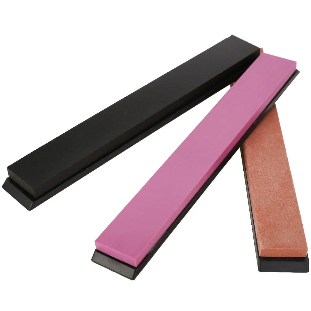 1pc 5000/3000/1000 Dual Whetstone Sharpener Tool Fine Grit Sharpening Water Stone with Anti-slip Base Kitchen Tool