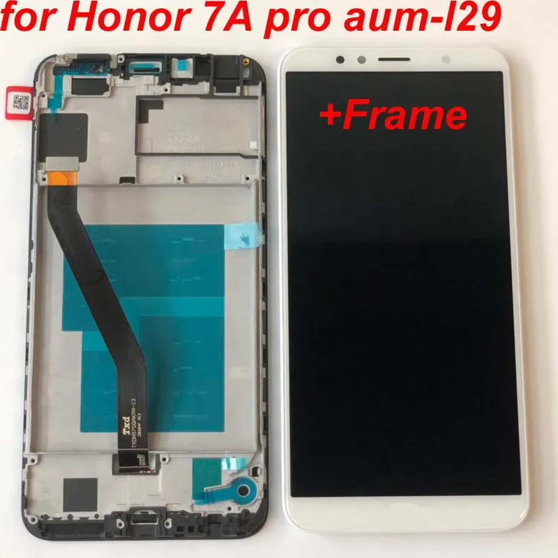 Рамка 5,7 дюймов для huawei Honor 7A pro aum-l29 AUM-L41 ЖК-дисплей с сенсорным экраном дигитайзер сборка+ рамка