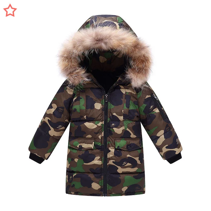 

Children's Jacket for boy Camouflage Zipper Windbreaker Kids Long Sleeve Cotton Warm Casual Outdoor Hooded girls winter jacket