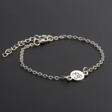 1 шт Женский браслет дружбы браслет баланс браслет Boho браслеты Йога Лотос Подвеска-ом браслеты E621