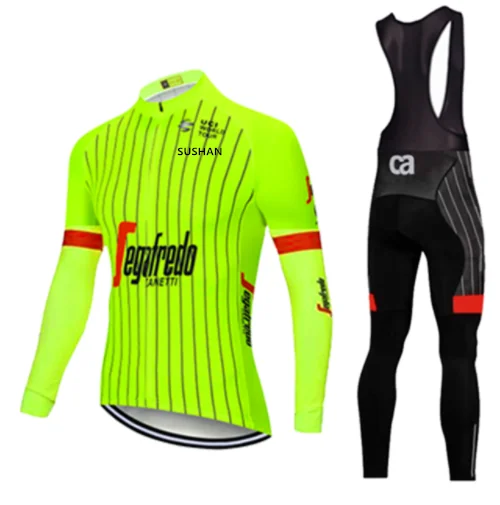 TReking Pro, весенние майки для велоспорта с длинным рукавом, комплект одежды для велоспорта, форма для гонок, одежда для велоспорта, одежда для Майо, Ropa Ciclismo, зеленый цвет - Цвет: Темно-серый