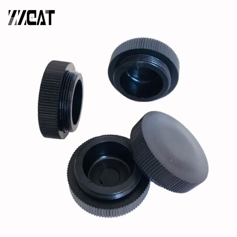 

Standard RMS Screw Cap Plastic Black Microscope Objective Lens Cover Microscope Objective Port Dust Cover for Protection