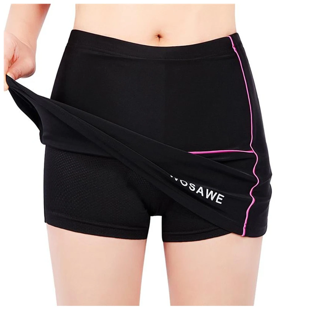 WOSAWE Womens Girls Cycling Shorts Mini Skirt Bike Bicycle Ladies Skirt
