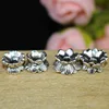 Capuchon de perle de Lotus en argent tibétain, réception en alliage Double face, décoration bouddhiste, charme, fabrication de bijoux, entretoise, 50 pièces/lot ► Photo 2/3