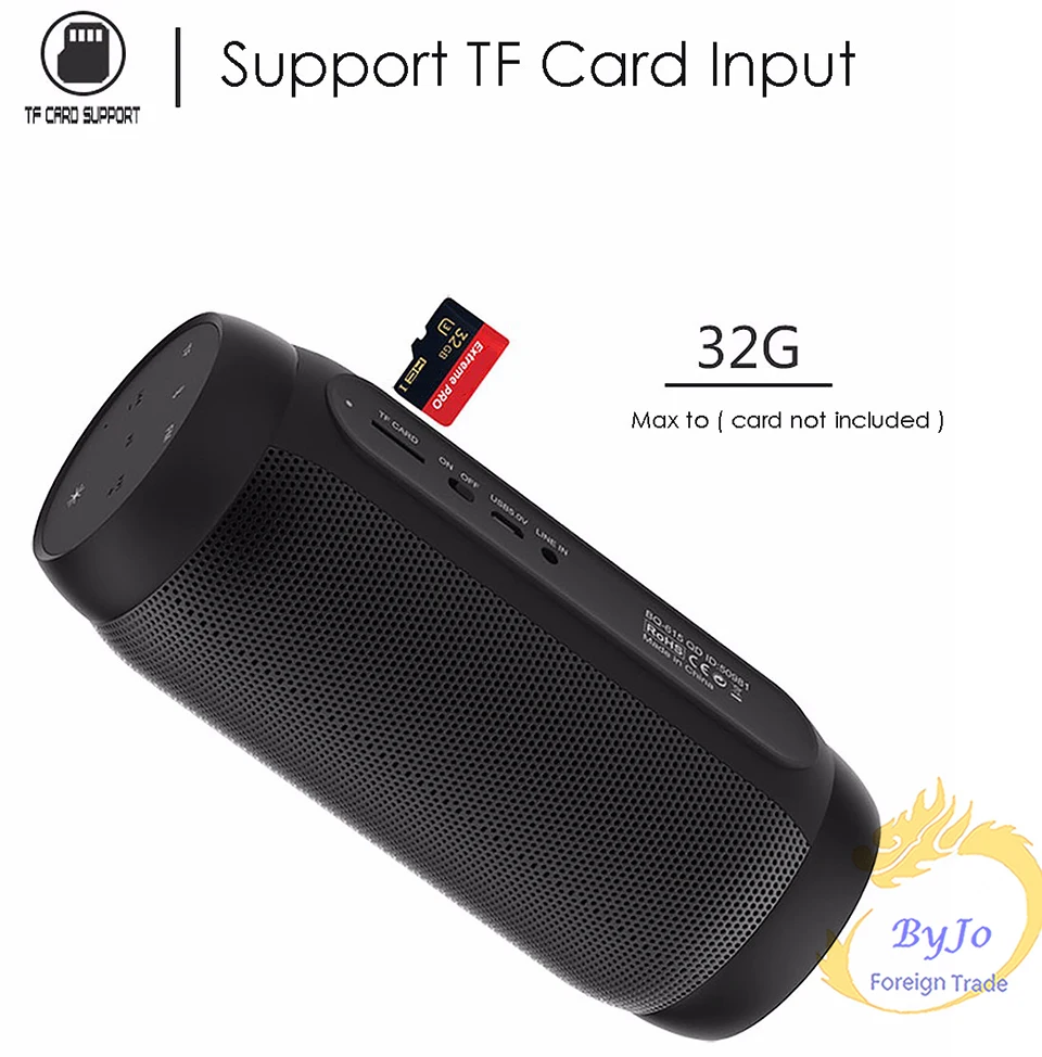 Импульсный динамик BQ 615 цветной светодиодный Bluetooth V3.0 с мигающими огнями 3 5 мм