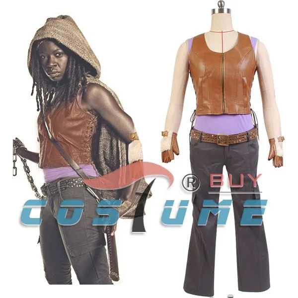 The Walking Dead Michonne Cosplay Costume Women Outfit Vest Pants Halloween Costume Cosplay Costume Halloween Costumecosplay Costume Women Aliexpress
