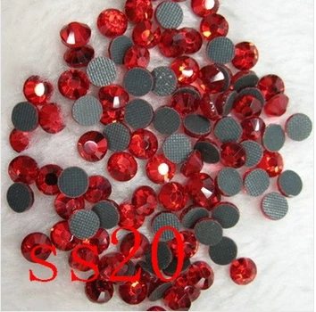 

Light saim 1440pcs/lot ss20 DMC HotFix FlatBack Rhinestones Crystal Glass Strass Rhinestones wedding dress decoration