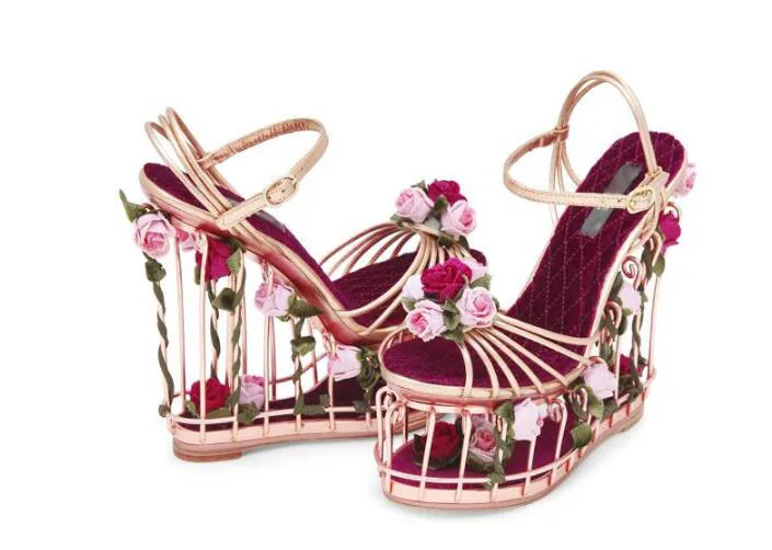 Platform Wedges Sandals Bird Cage 