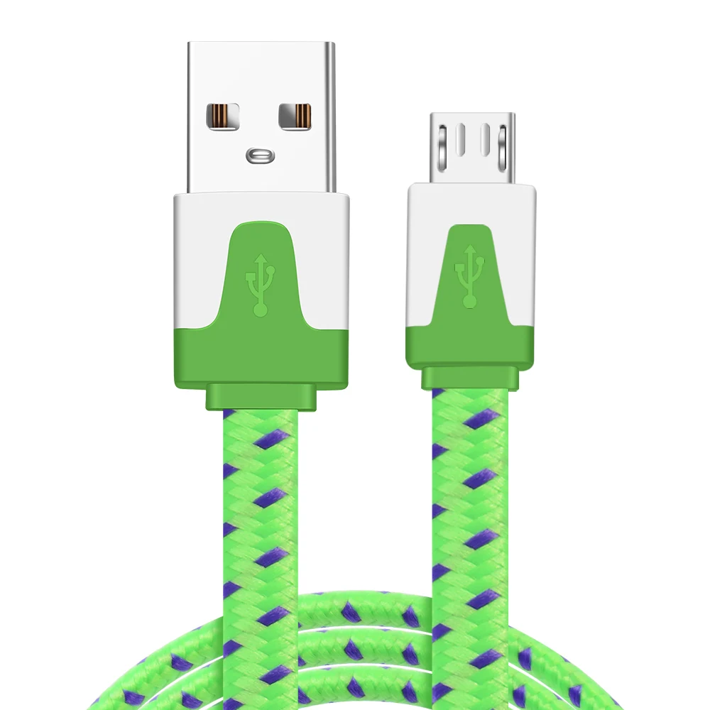 ROMICHW Micro USB кабель для быстрой зарядки USB кабель для передачи данных Android мобильный телефон usb зарядный шнур для samsung Xiaomi huawei нейлоновый кабель