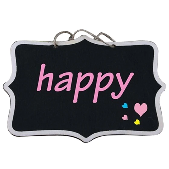 

12pcs/lot Hemp Rope Hanging Rectangle Chalkboards Mini Chalk Writing Material for Message Note Board Signs (Color: Black)
