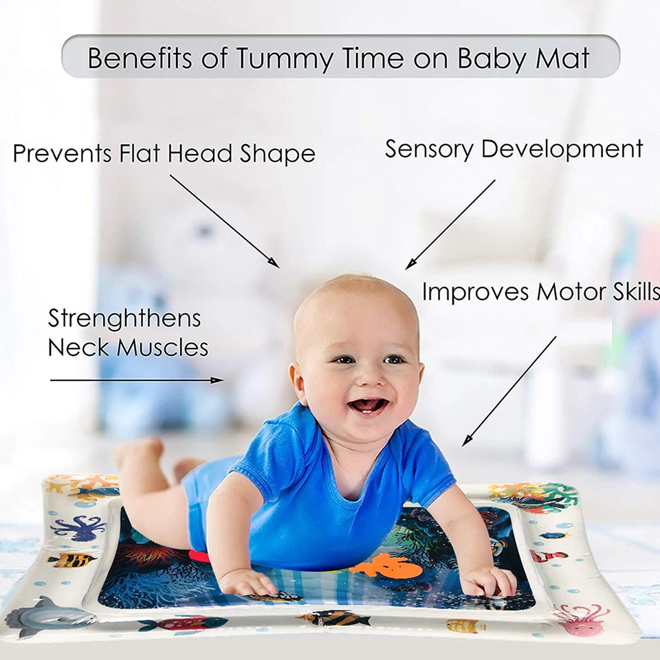 Esteira do Jogo Água para Recém nascidos do Bebê Bebê Engatinhando Tapete Inflável da Água Playmat Criança Almofada Almofada Almofada Almofada Jogar Dropshipping 13 esteira playmat almofada da criança almofada do