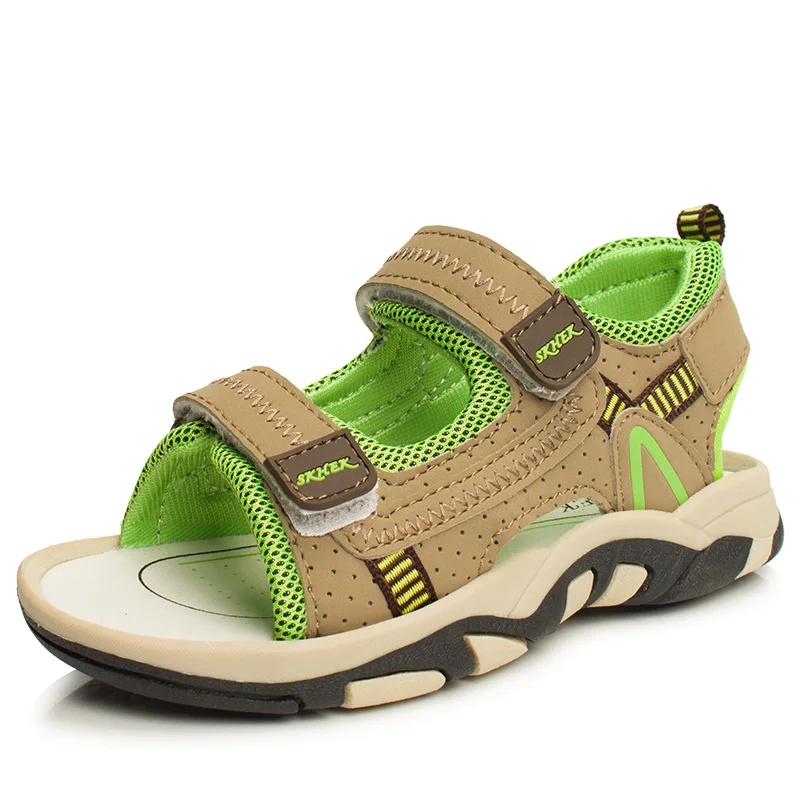 2017 Summer Boys Girls Leather Sandals Children Leather Shoes Sandals Kids Sandalias Male Female Footwear