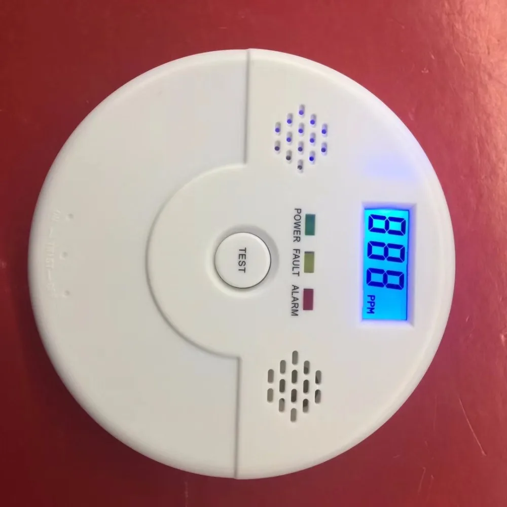Carbon Monoxide Gas Detection LCD Digital Display in Alarm Host from