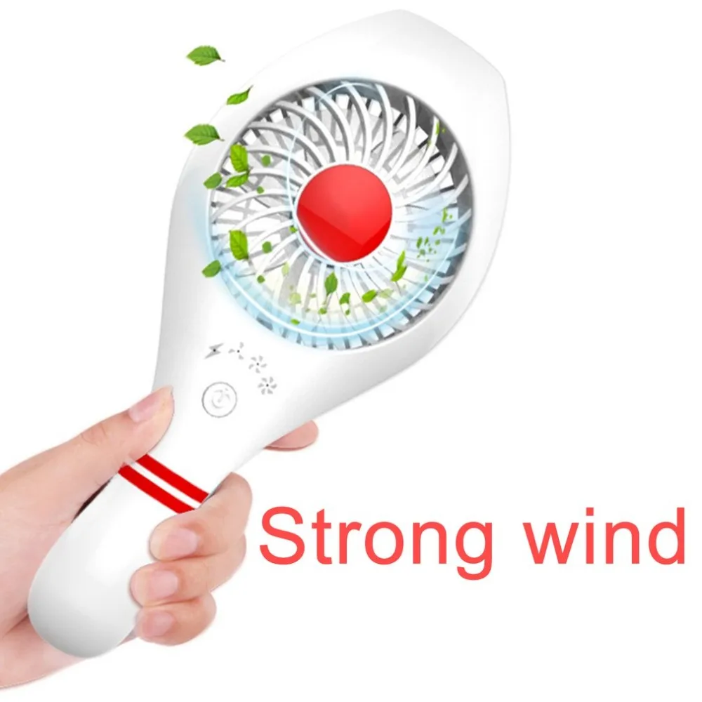 

Fashion Bowling Shape Handheld Cooling Fan Portable Desk Table Fan Quiet USB Rechargeable Summer Cooling Fan For Home Office