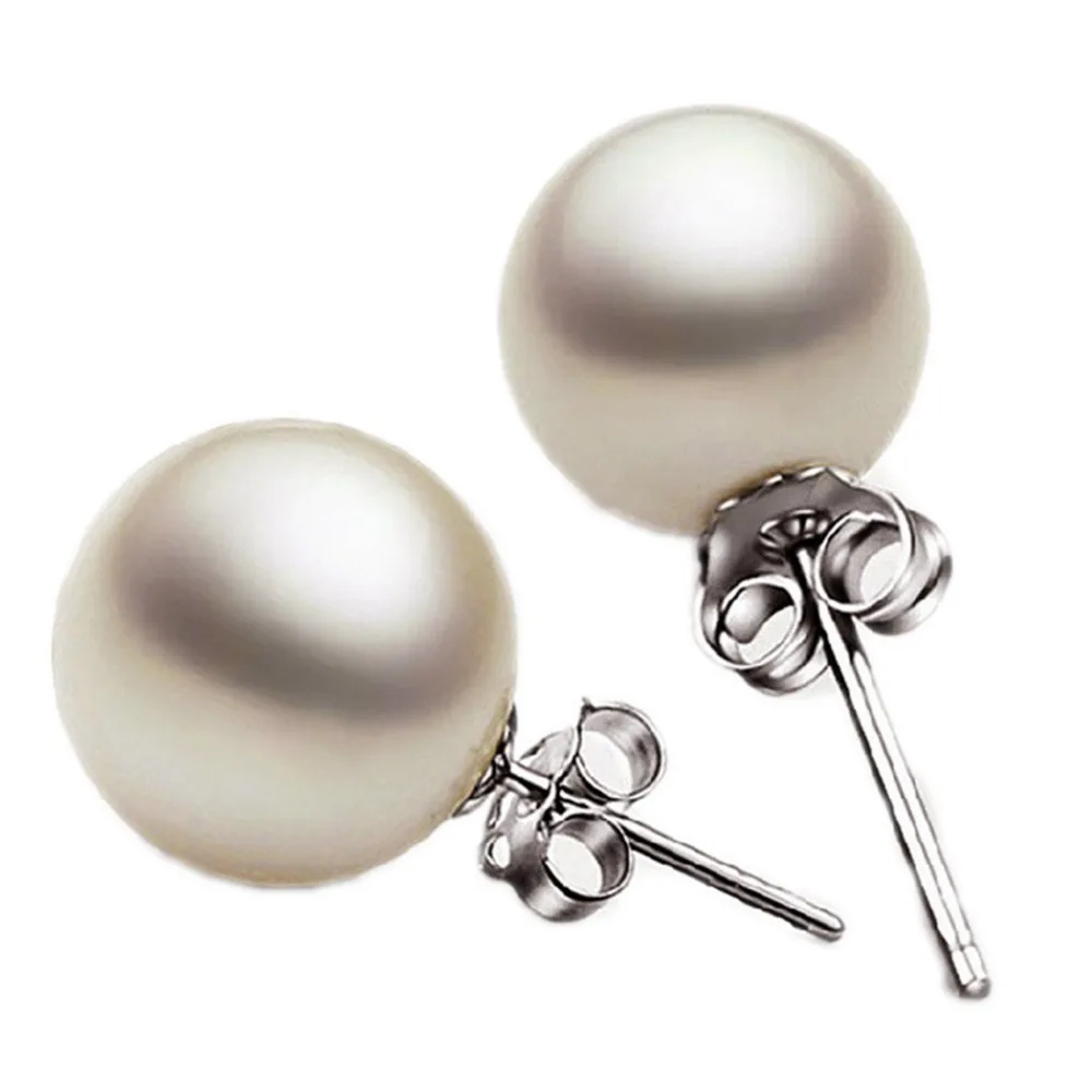 New Fashion Elegant Pearl Earrings 1 Pair 3 Size Women's Stud Earrings Party Gift Drop Shipping