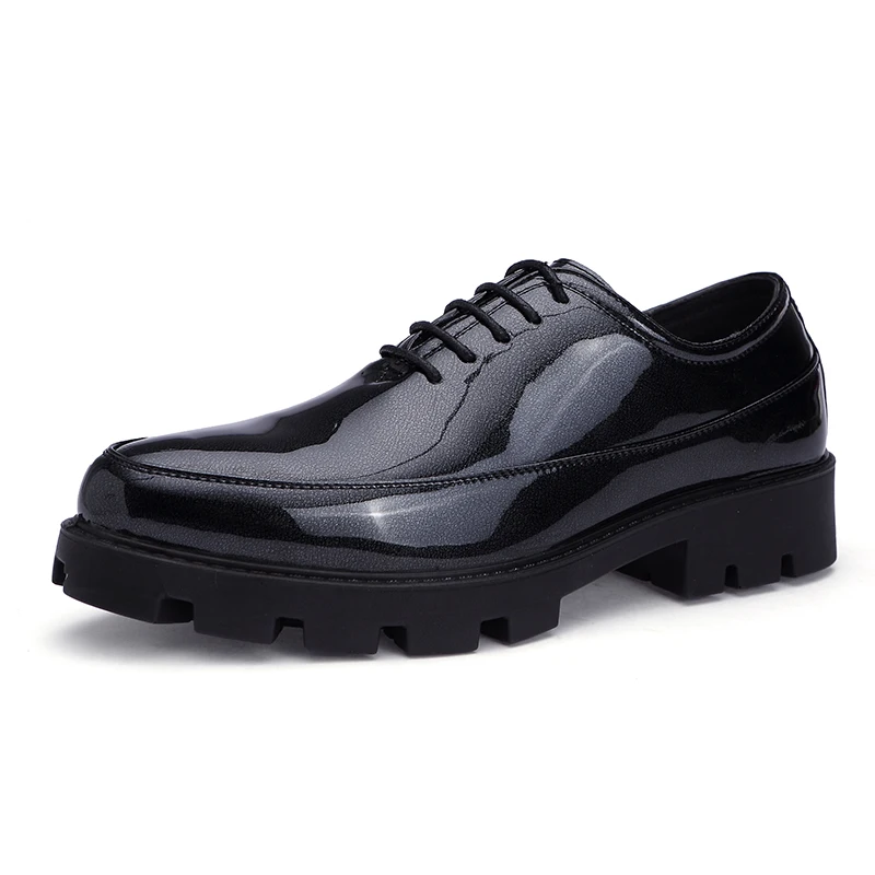 men designer shoe luxury brand italian formal pointed toe patent leather dress safety foowear male platform oxford shoes for men (1)