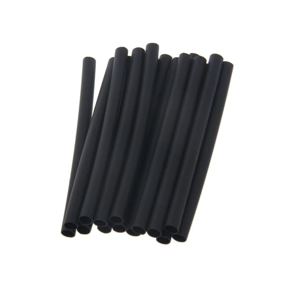 

79 Pcs Polyolefin Ratio 3:1 95mm Length Black Heat Shrink Tubing Wrap Sleeve Kit Wiring Accessories