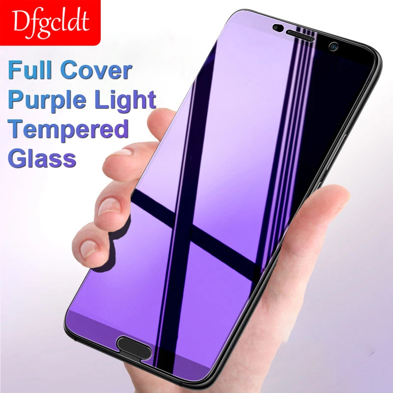 Закаленное стекло фиолетового цвета для Huawei Mate 20, 10, P30, 20 Lite, полное покрытие, защитная пленка для Huawei Y6, Y9 P Smart 2019|Защитные стёкла и плёнки|   | АлиЭкспресс