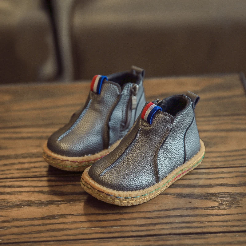 Зимние сапоги для мальчиков 2019 новая зимняя детская обувь из искусственной кожи