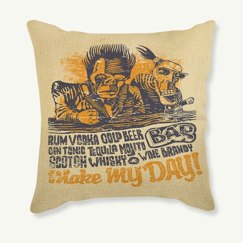 Наволочка в винтажном стиле 45 х45 см из хлопка и льна|pillow decor|cushion cottonthrow pillows |