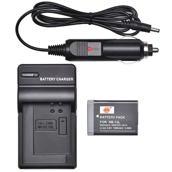 

DSTE NB-13L Battery with US Plug Charger and Car Adapter for Canon PowerShot G5X,G5X Mark II,G7X,G7X Mark II,G9X,G9X Mark II