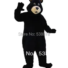 Хорошее качество черный медведь Маскоты костюм для взрослых Размеры черный медведь костюм нарядное платье с мини-вентилятор и шлем sw525