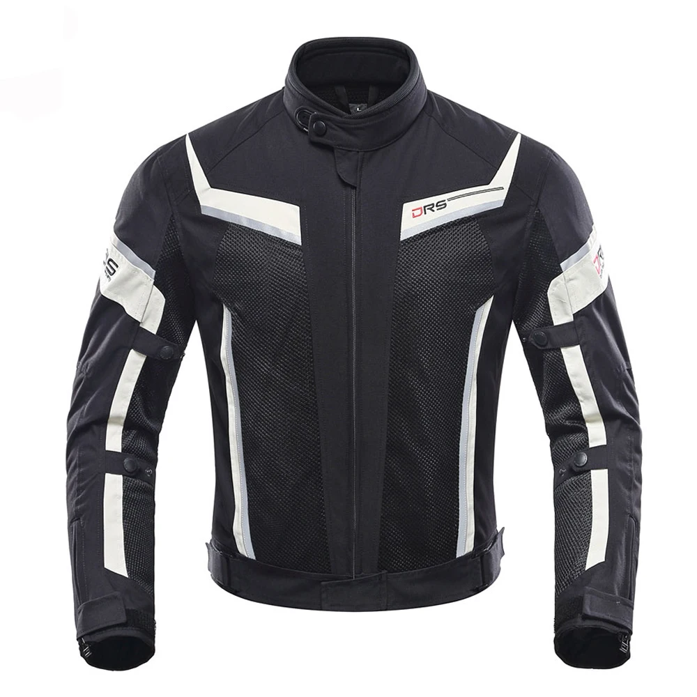 DUHAN, летняя мужская мотоциклетная куртка, куртка для мотокросса, куртка для мотогонок, дышащая сетчатая мотоциклетная куртка, защитное снаряжение - Цвет: 815 black jacket