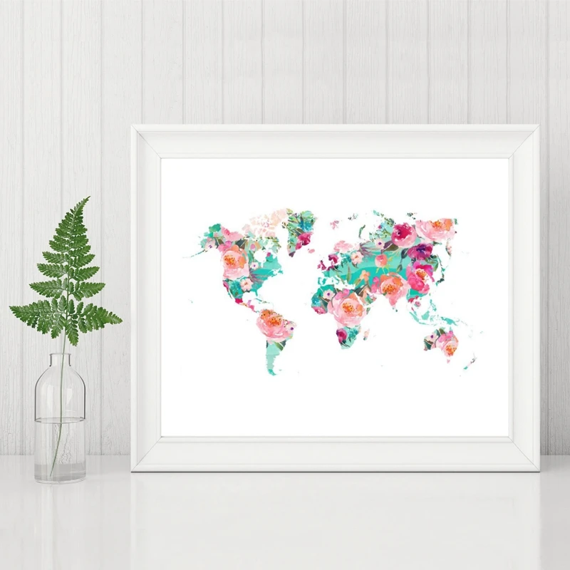 World map Poster Home Decor