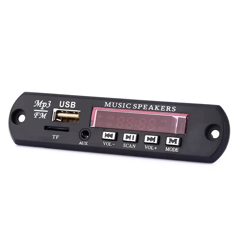 

Car Digital LED 12V MP3 Player Decoder Board Panel Support FM Radio USB TF AUX Remote Display