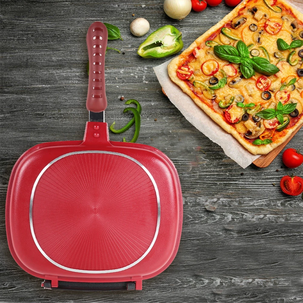 Double-Sided Frying Pan Non-Stick Barbecue Cooking Tool Suitable For Home Outdoor Party Making Cakes Kitchen Tools | Дом и сад