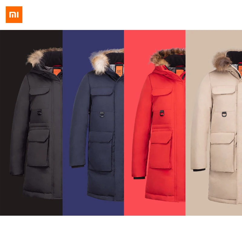 

Xiaomi 90 points Coat Outdoor Leisure Long Section 80% Goose Down Jacket 4 Waterproof Winter Jacket Women Down Jacket