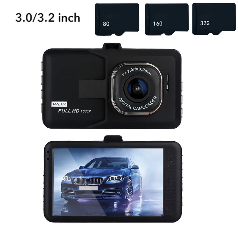 

Full HD 1080P Car Dvr Camera Auto 3/3.2 Inch Rearview Mirror Digital Video Recorder Single/Dual Lens Concealed driving recorder