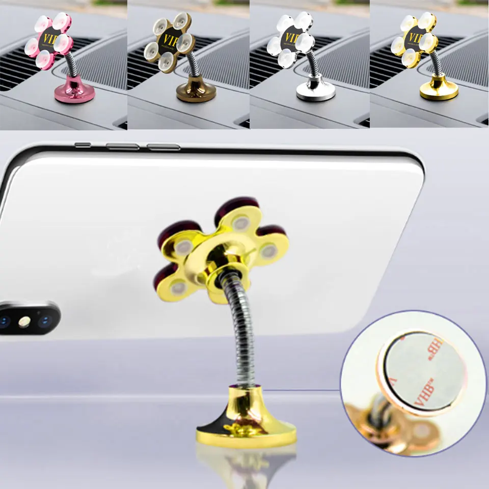 

New Car Mobile Navigation Bracket Desktop Home Decor 360 Universal Phone Holder Magic Sucker Rotatable Multi-Angle